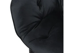 6x sillas de comedor negra tapizado funda terciopelo gruesa asientos ergonómicos