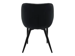 6x sillas de comedor negra tapizado funda terciopelo gruesa asientos ergonómicos