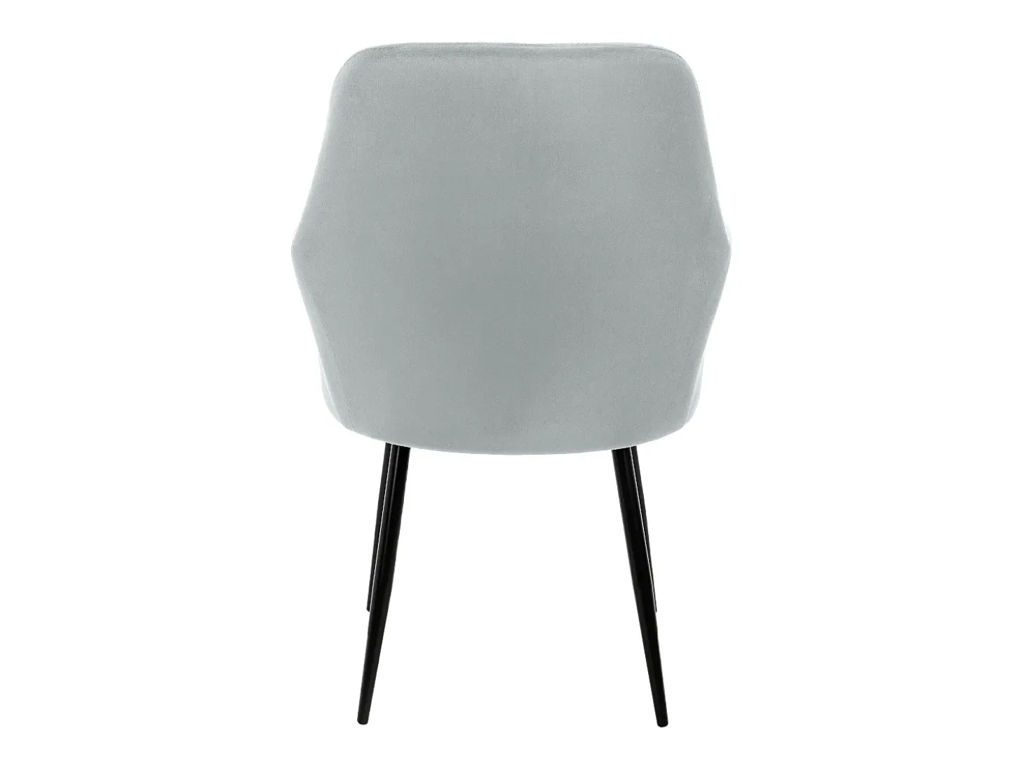 4x Sillón mueble de comedor oficina gris asientos sofá retro tapizado acolchado