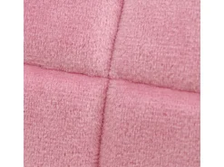 4x Sillón mueble de comedor oficina rosa asientos sofá retro tapizado acolchado