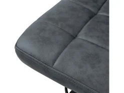 2x taburetes de bar antracita sillas con respaldo asientos ajustables 63-83 cm