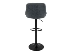 4x taburetes de bar antracita sillas con respaldo asientos ajustables 62-82 cm