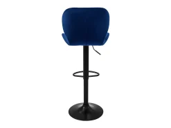 4x taburetes de bar azul sillas con respaldo asientos ajustables 63-83 cm