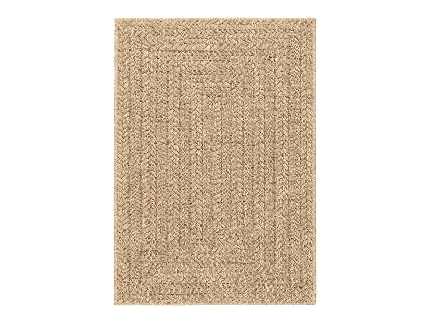 ZIZUR alfombra beige 120x170 cm aspecto yute interior exterior
