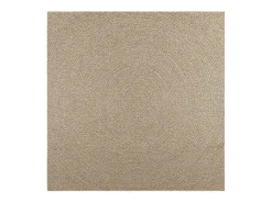 ZIZUR alfombra beige 200x200 cm aspecto yute interior exterior